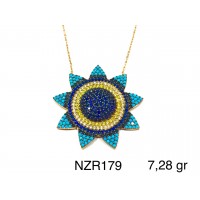 Silver    necklace    with    pendant                                     NZR179-925K