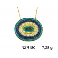 Silver    necklace    with    pendant                                     NZR180-925K