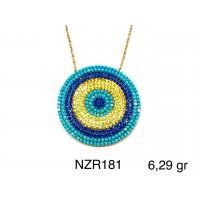 Silver    necklace    with    pendant                                     NZR181-925K
