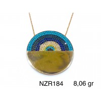 Silver    necklace    with    pendant                                     NZR184-925K