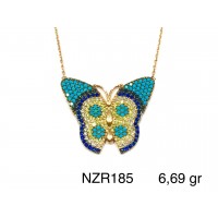 Silver    necklace    with    pendant                                     NZR185-925K