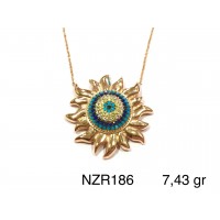 Silver    necklace    with    pendant                                     NZR186-925K