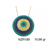 Silver    necklace    with    pendant                                     NZR189-925K