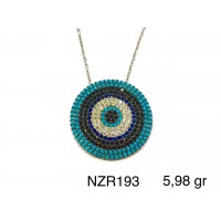 Silver    necklace    with    pendant                                     NZR193-925K
