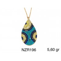 Silver    necklace    with    pendant                                     NZR196-925K