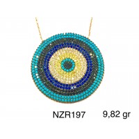 Silver    necklace    with    pendant                                     NZR197-925K