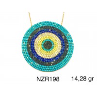 Silver    necklace    with    pendant                                     NZR198-925K
