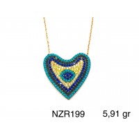 Silver    necklace    with    pendant                                     NZR199-925K
