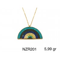 Silver    necklace    with    pendant                                     NZR201-925K