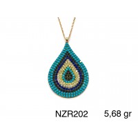 Silver    necklace    with    pendant                                     NZR202-925K