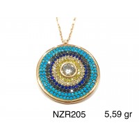 Silver    necklace    with    pendant                                     NZR205-925K