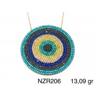 Silver    necklace    with    pendant                                     NZR206-925K
