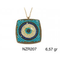 Silver    necklace    with    pendant                                     NZR207-925K