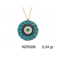 Silver    necklace    with    pendant                                     NZR208-925K