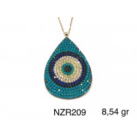 Silver    necklace    with    pendant                                     NZR209-925K