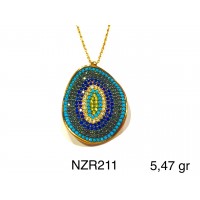 Silver    necklace    with    pendant                                     NZR211-925K