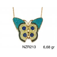 Silver    necklace    with    pendant                                     NZR213-925K