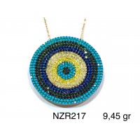 Silver    necklace    with    pendant                                     NZR217-925K