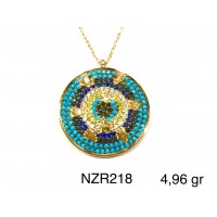Silver    necklace    with    pendant                                     NZR218-925K