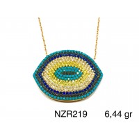 Silver    necklace    with    pendant                                     NZR219-925K