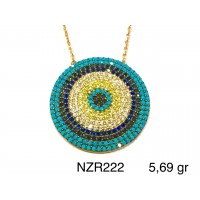 Silver    necklace    with    pendant                                     NZR222-925K