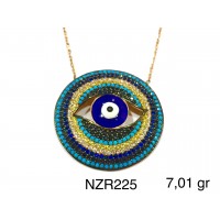 Silver    necklace    with    pendant                                     NZR225-925K