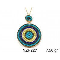 Silver    necklace    with    pendant                                     NZR227-925K