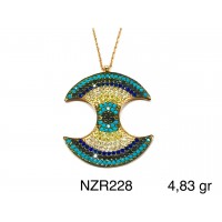 Silver    necklace    with    pendant                                     NZR228-925K