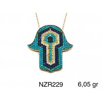 Silver    necklace    with    pendant                                     NZR229-925K