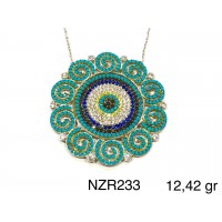 Silver    necklace    with    pendant                                     NZR233-925K