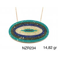 Silver    necklace    with    pendant                                     NZR234-925K