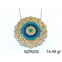 Silver    necklace    with    pendant                                     NZR235-925K