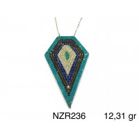 Silver    necklace    with    pendant                                     NZR236-925K
