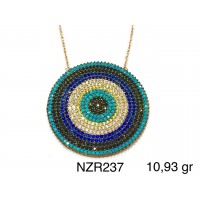 Silver    necklace    with    pendant                                     NZR237-925K
