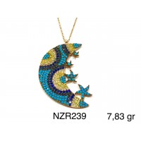 Silver    necklace    with    pendant                                     NZR239-925K
