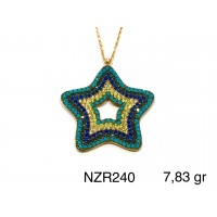 Silver    necklace    with    pendant                                     NZR240-925K