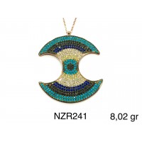Silver    necklace    with    pendant                                     NZR241-925K