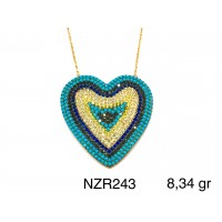 Silver    necklace    with    pendant                                     NZR243-925K