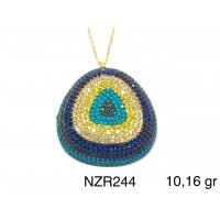 Silver    necklace    with    pendant                                     NZR244-925K