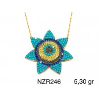 Silver    necklace    with    pendant                                     NZR246-925K
