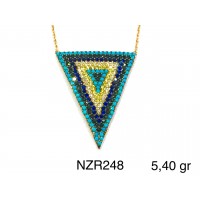 Silver    necklace    with    pendant                                     NZR248-925K