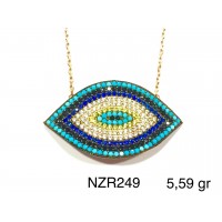 Silver    necklace    with    pendant                                     NZR249-925K