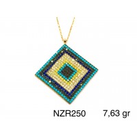 Silver    necklace    with    pendant                                     NZR250-925K