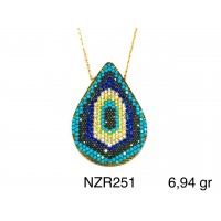Silver    necklace    with    pendant                                     NZR251-925K