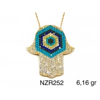 Silver    necklace    with    pendant                                     NZR252-925K