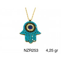 Silver    necklace    with    pendant                                     NZR253-925K