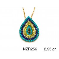 Silver    necklace    with    pendant                                     NZR256-925K