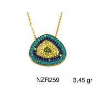 Silver    necklace    with    pendant                                     NZR259-925K