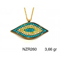 Silver    necklace    with    pendant                                     NZR260-925K