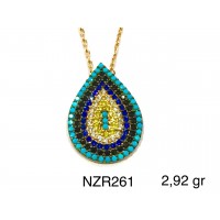 Silver    necklace    with    pendant                                     NZR261-925K